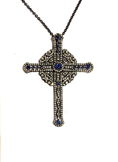Diamond & Sapphire Cross