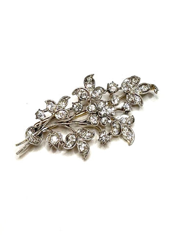Vintage Diamond Bouquet Brooch