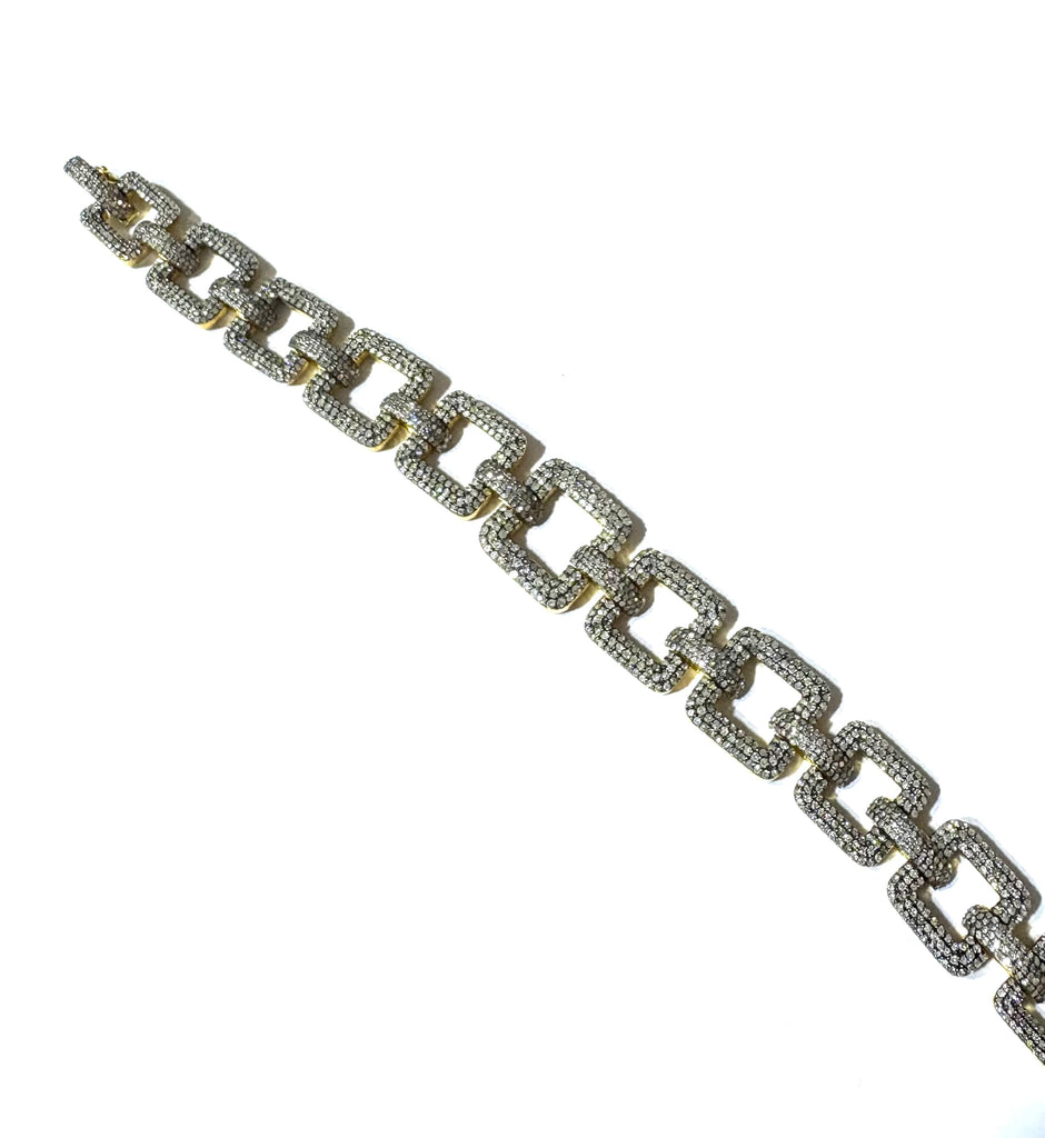 Graduating Diamond Open link Bracelet