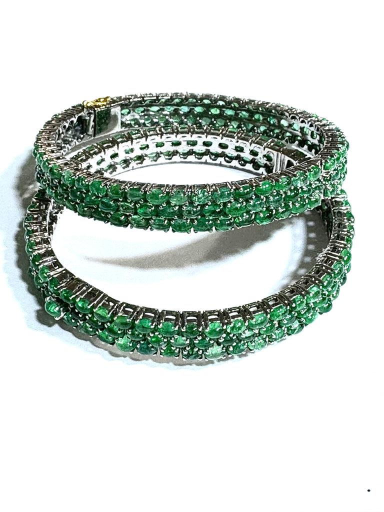Emerald Bangle Bracelet