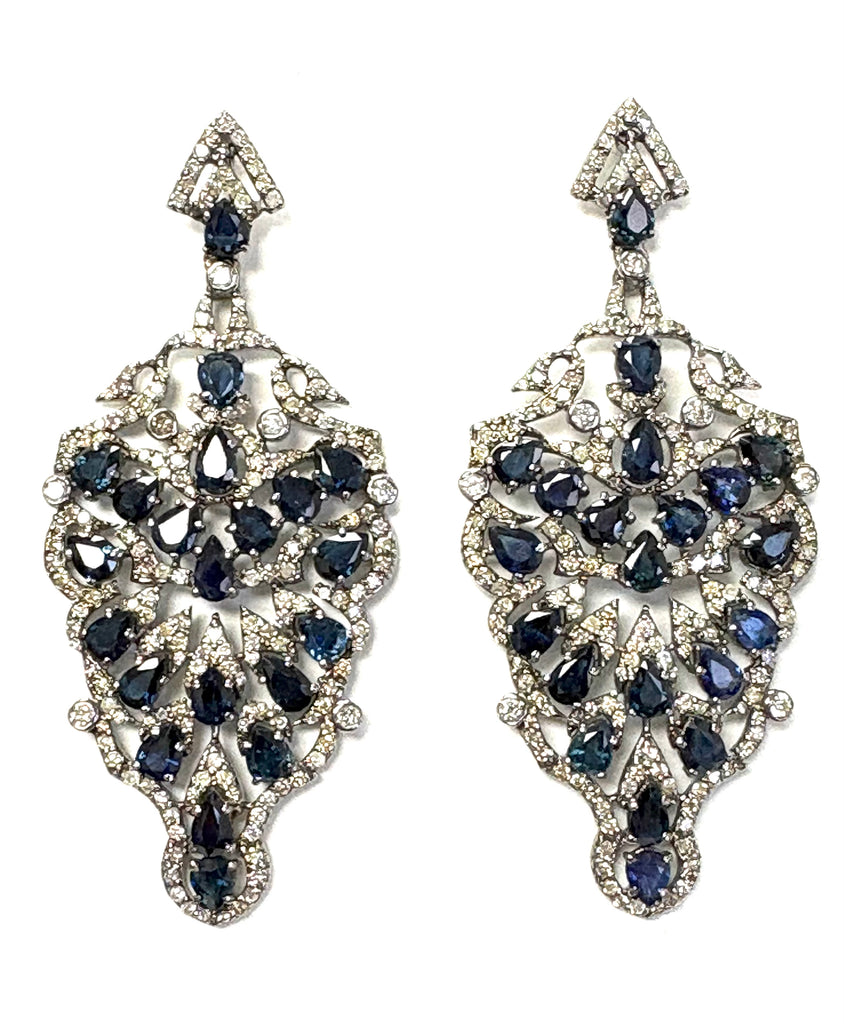 Sapphire & Diamond Earrings