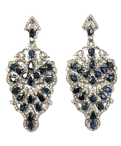 Sapphire & Diamond Earrings