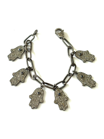 Diamond Hand of God Bracelet