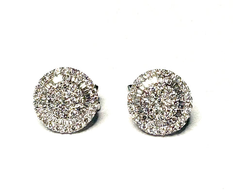 Diamond Cluster Earrings