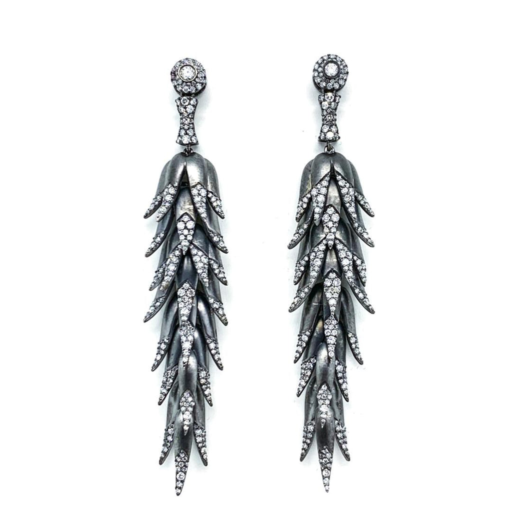Diamond Fringe Earrings