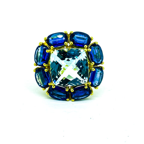 Blue Topaz Candy Ring