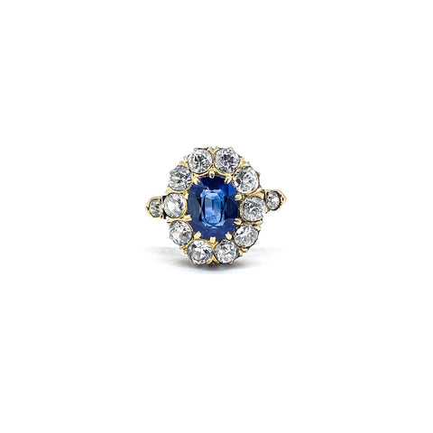 Vintage Sapphire and Diamond Ring