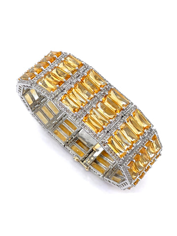Citrine and Diamond Bracelet
