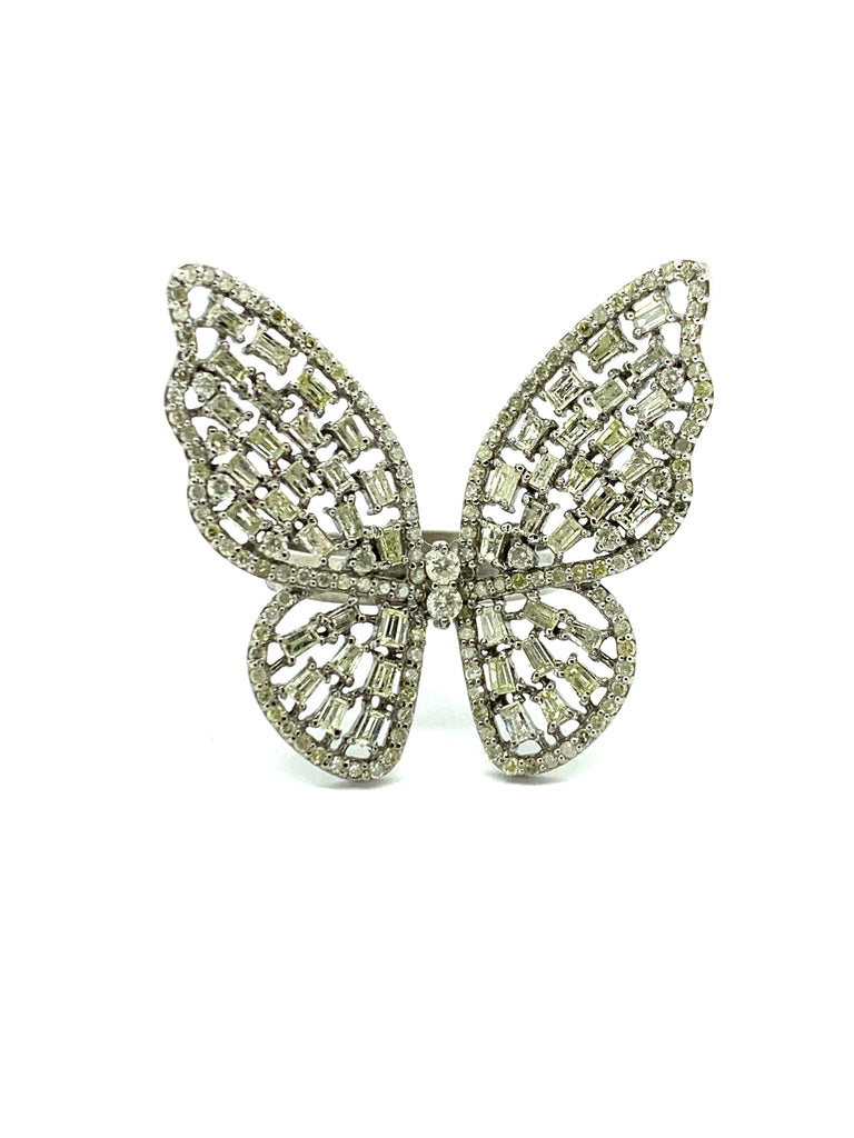 Diamond Butterfly Ring