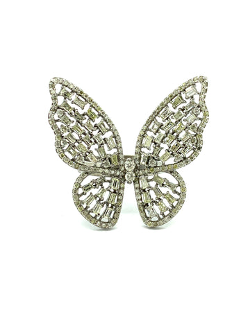 Diamond Butterfly Ring