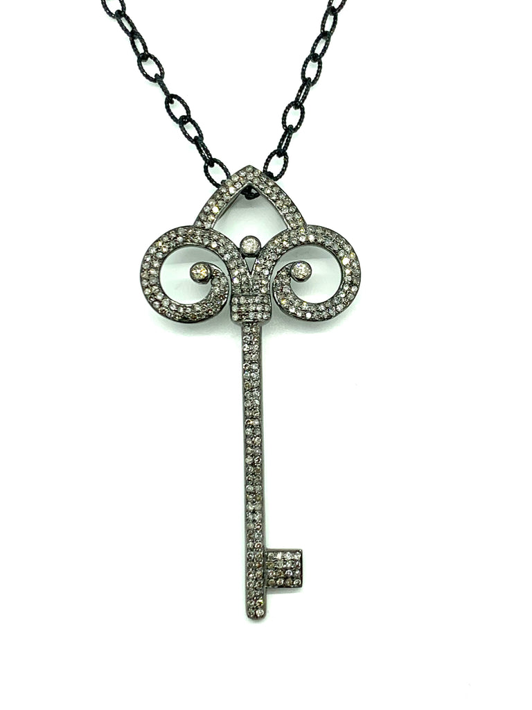 Diamond Key Pendant