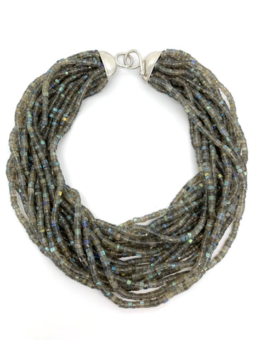 Labradorite Torsade Necklace