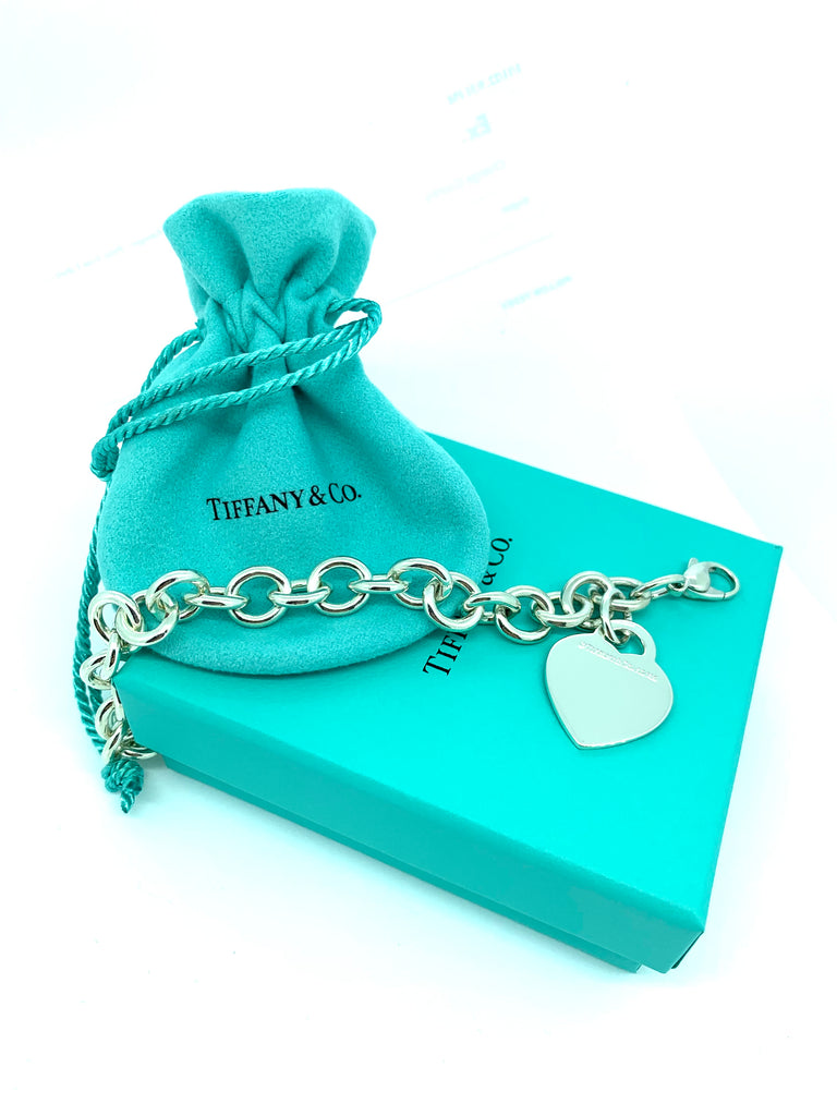 Tiffany & CO. Silver Heart Tag Bracelet