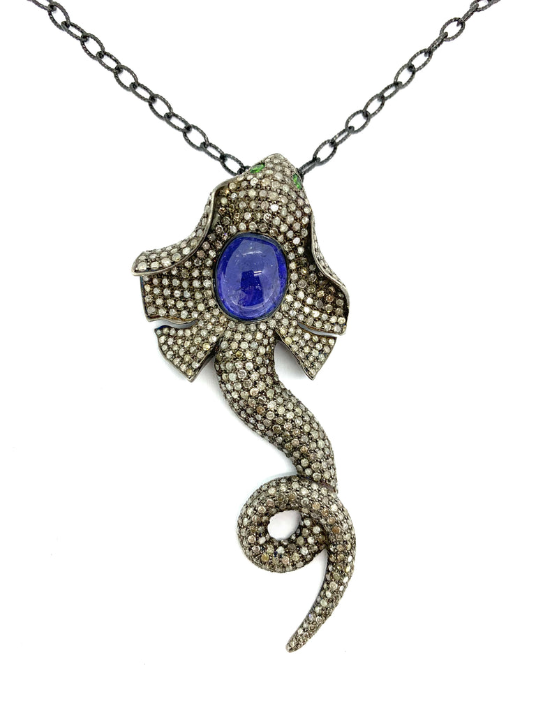 Diamond And Tanzanite Stingray Pendant