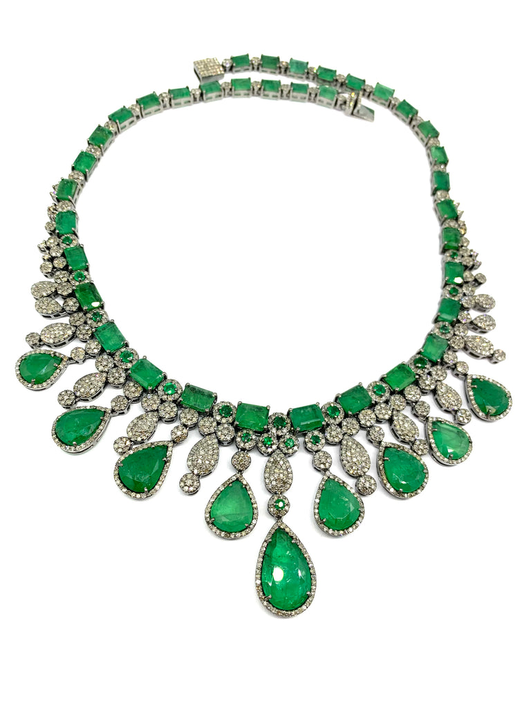 Emerald and Diamond Necklace