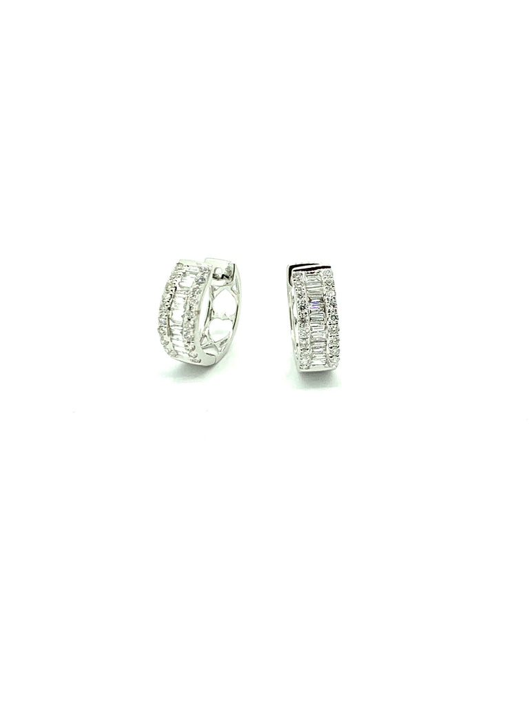 Diamond Hoop Earrings