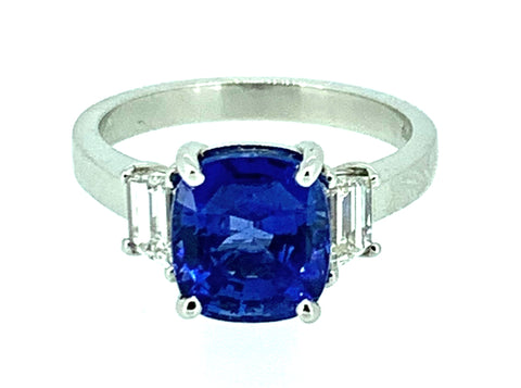 Sapphire and Diamond Ring