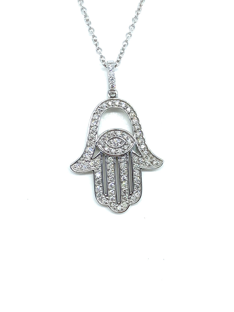 Diamond Hand of God Pendant