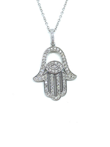 Diamond Hand of God Pendant