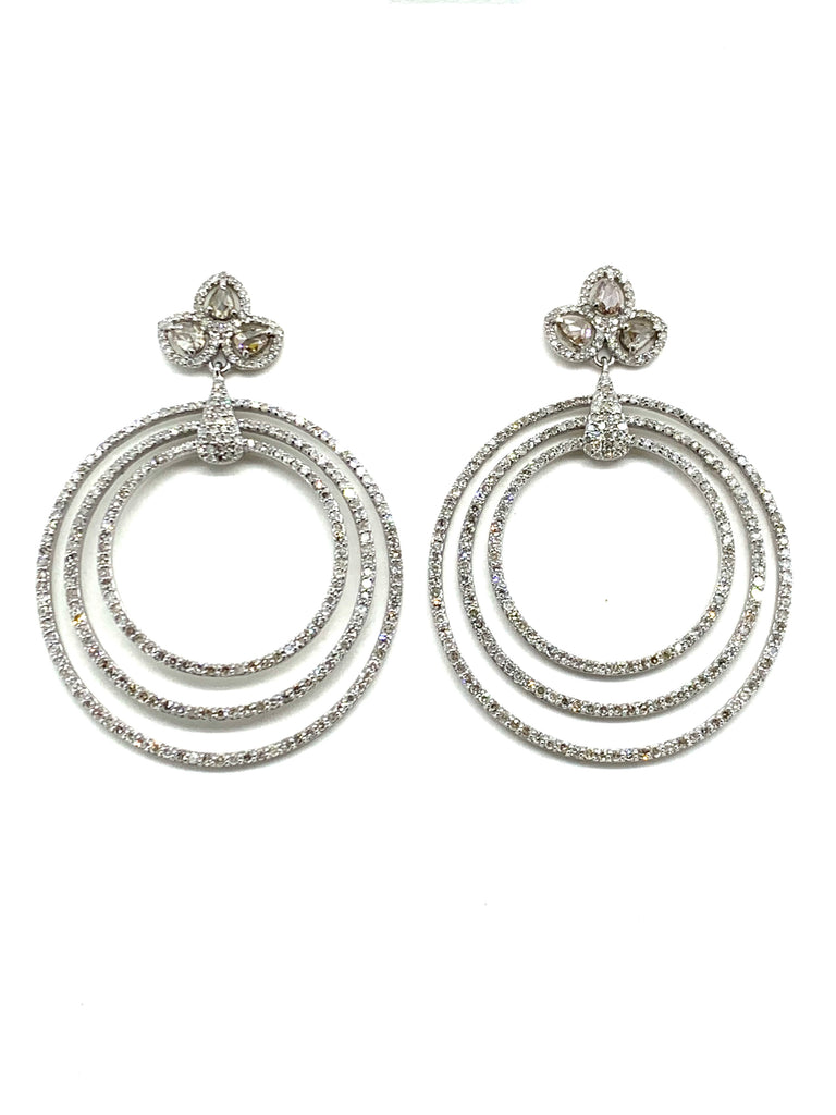Diamond Hoop Earrings