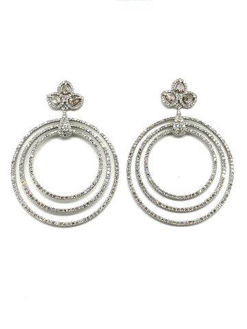 Diamond Hoop Earrings