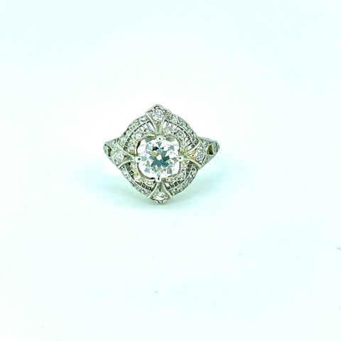 Vintage European Cut Diamond Ring
