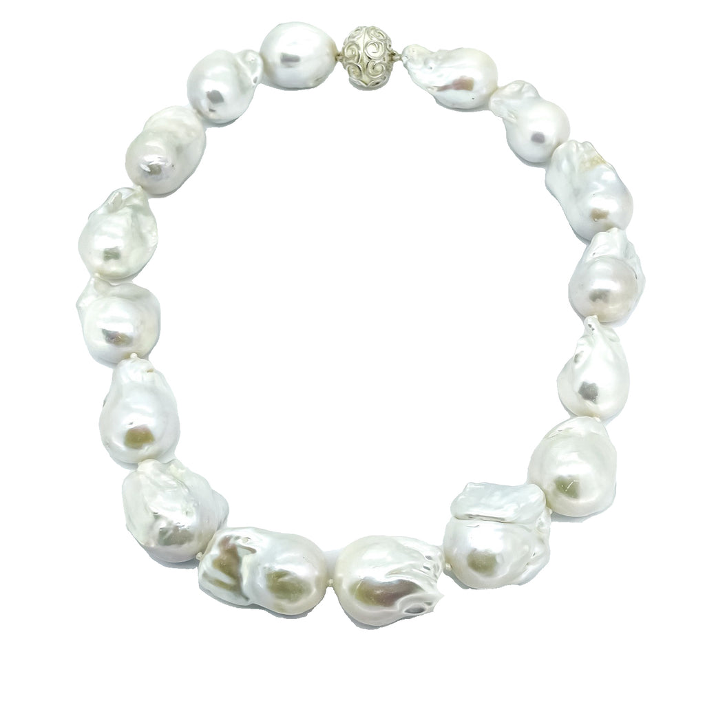 Large Baroque Pearl Necklace