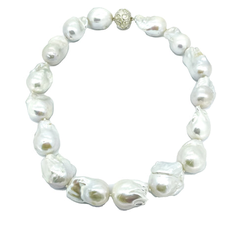 Large Baroque Pearl Necklace