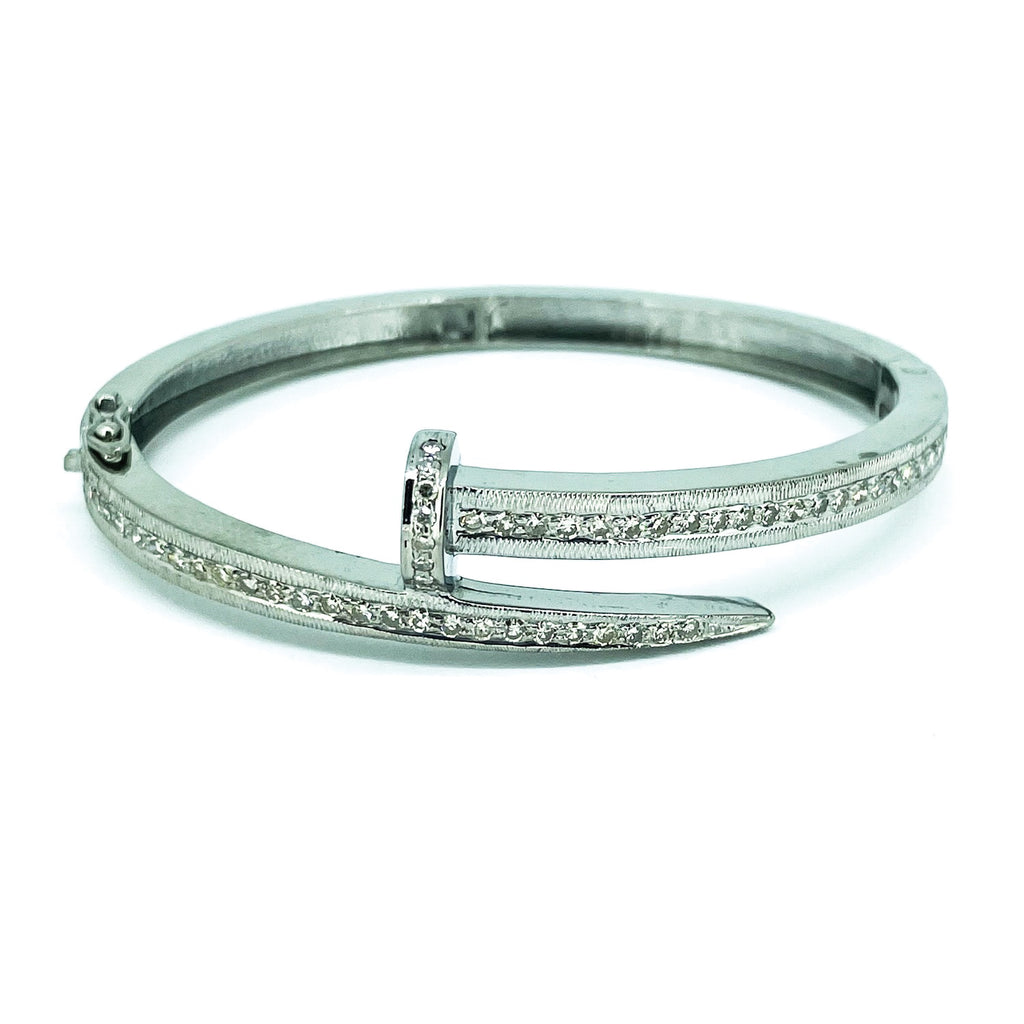 Diamond Nail Bracelet