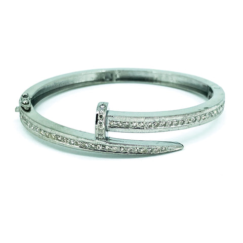 Diamond Nail Bracelet