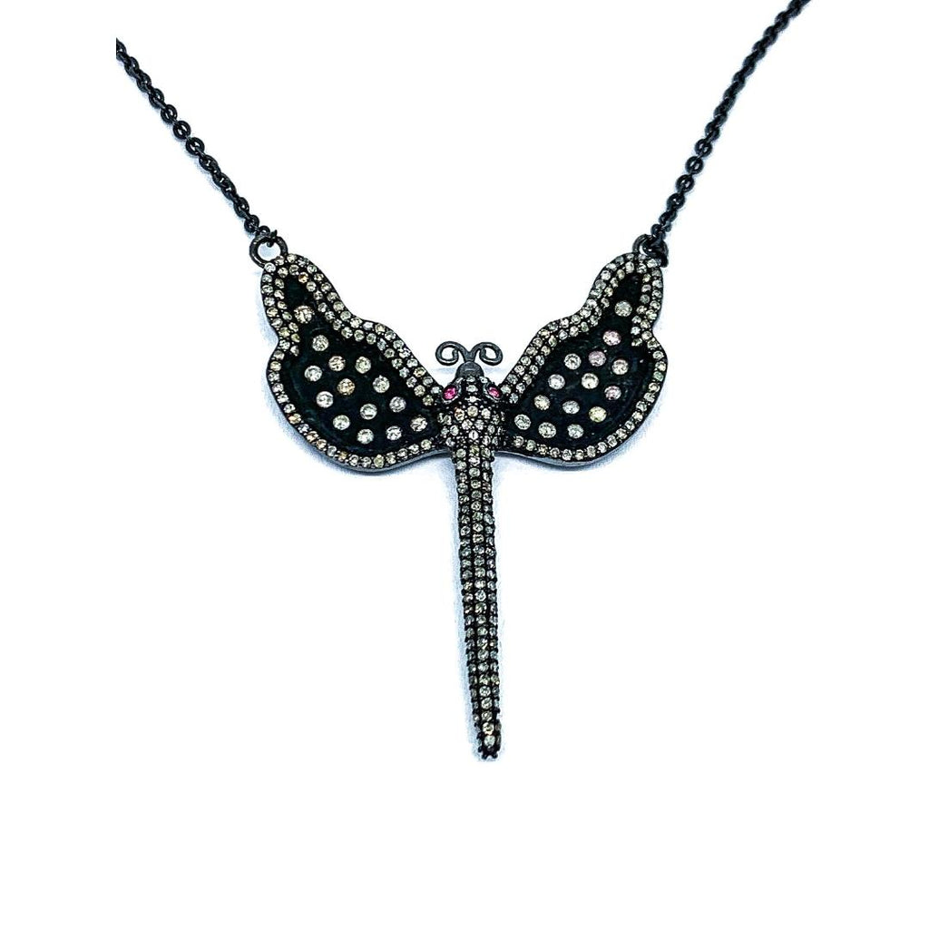 Dragonfly Diamond Pendant