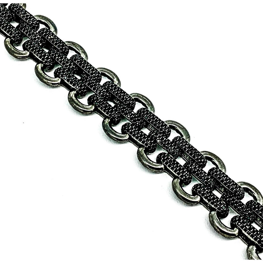 Black Spinel Link Bracelet